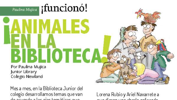 ¡Animales en la biblioteca!