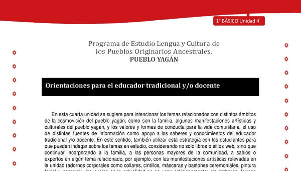 Orientaciones para el educador tradicional y/o docente