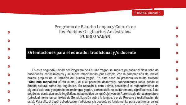 Orientaciones para el educador tradicional y/o docente