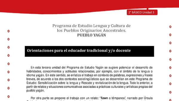 Orientaciones para el educador tradicional y/o docente