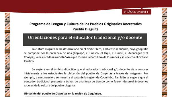 Orientaciones para el educador tradicional y/o docente