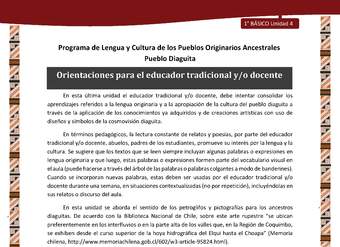 Orientaciones para el educador tradicional y/o docente