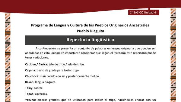 Repertorio lingüístico