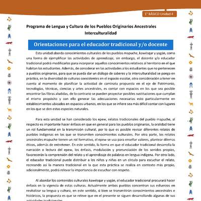 Orientaciones para el educador tradicional y/o docente