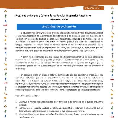 Actividad de evaluación