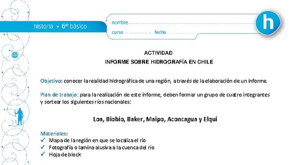 Informe sobre hidrografía en Chile