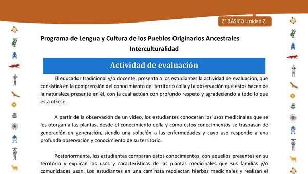 Actividad de evaluación