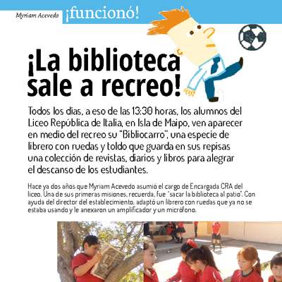 La biblioteca sale a recreo