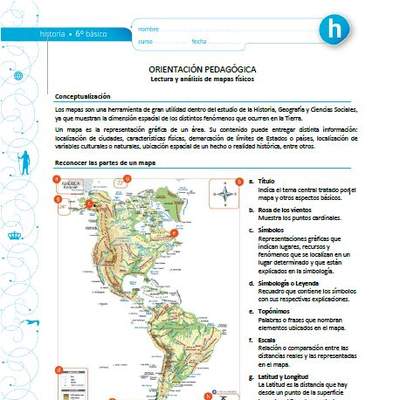 Lectura y análisis de mapas físicos