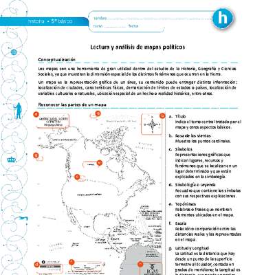 Lectura y análisis de mapas políticos