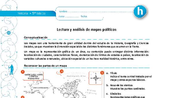 Lectura y análisis de mapas políticos