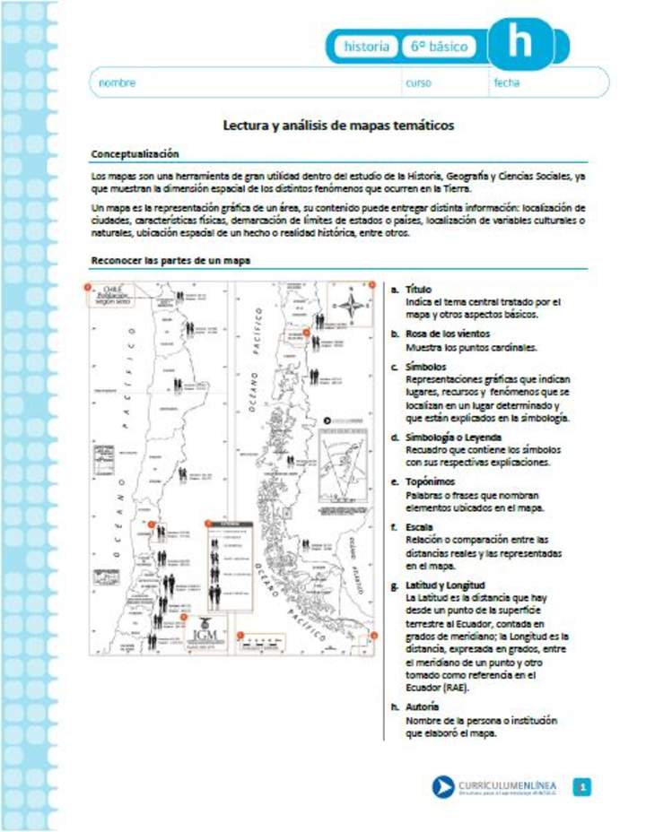 Lectura y análisis de mapas temáticos