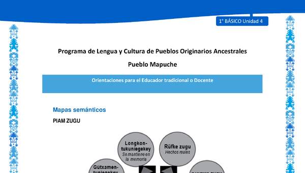 Orientaciones al docente - LC01 - Mapuche - U4 - Mapa semántico