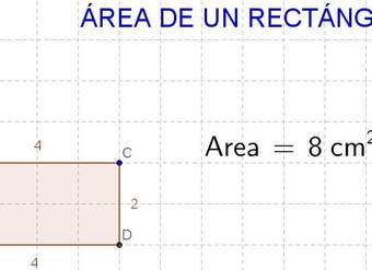 Área de rectángulos