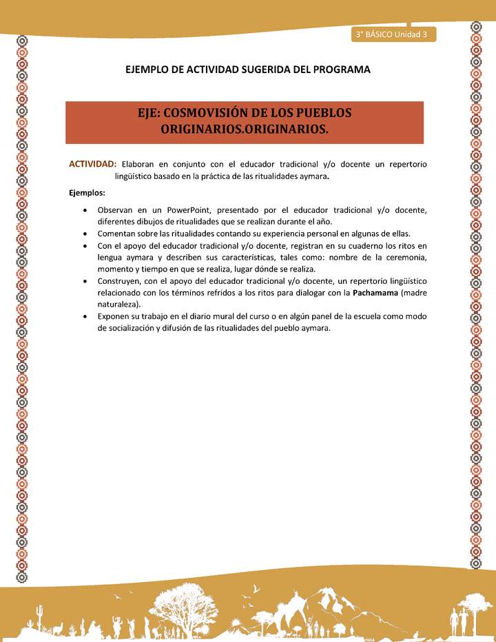 14-Actividad Sugerida LC03-U03-OA10-Elaboran en conjunto con el educador tradicional y/o docente un repertorio lingüístico basado en la práctica de las ritualidades aymara.