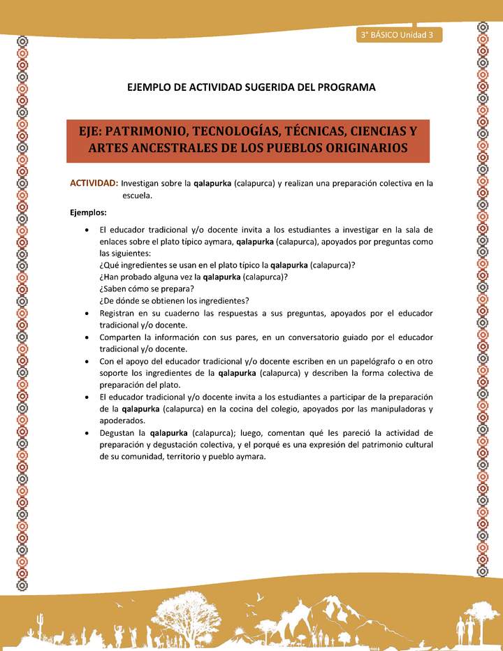 15-Actividad Sugerida LC03-U03-OA15-nvestigan sobre la qalapurka (calapurca) y realizan una preparación colectiva en la escuela