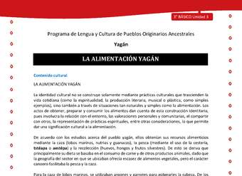 La alimentación yagán