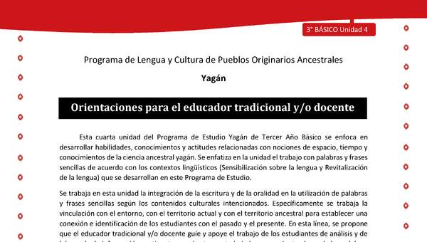 Orientaciones para el educador tradicional y/o docente