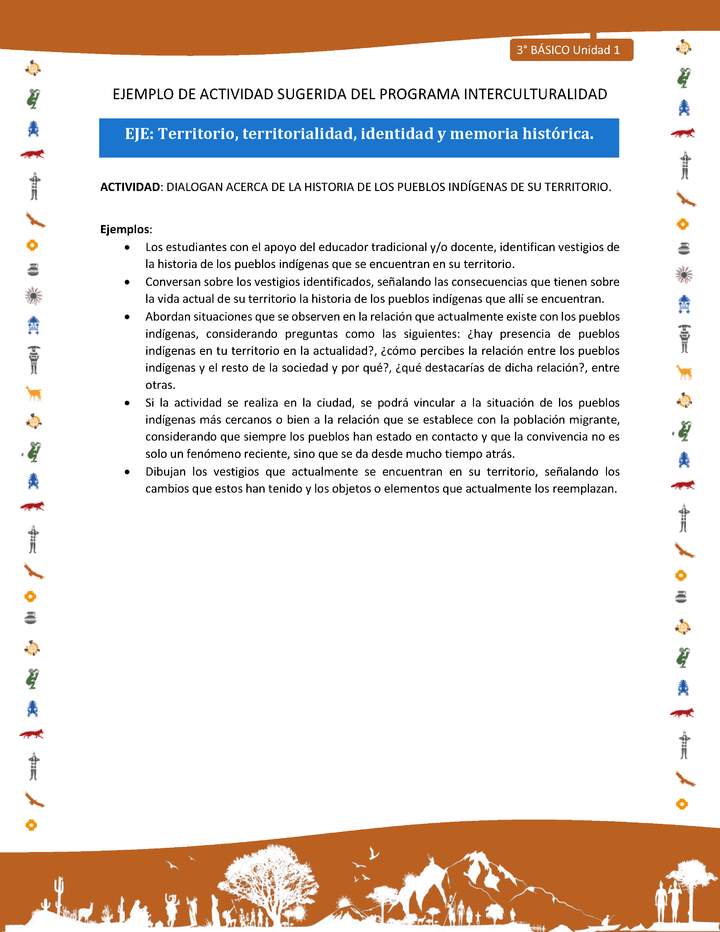 Dialogan acerca de la historia de los pueblos indígenas de su territorio