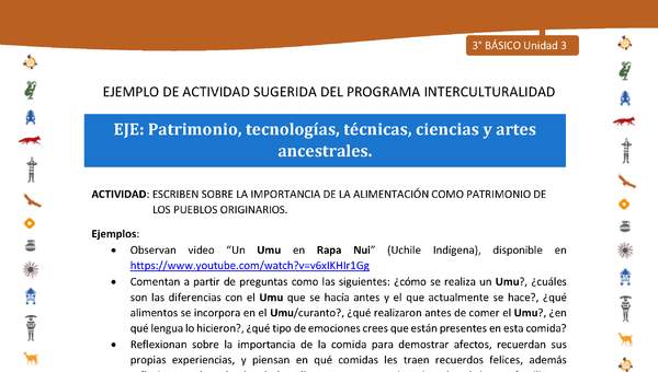 Escriben sobre la importancia de la alimentación como patrimonio de los pueblos originarios