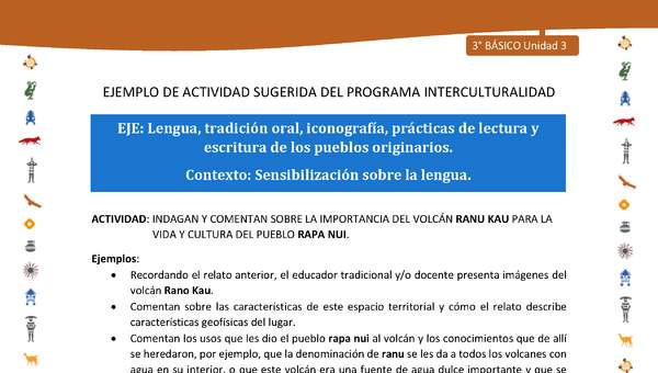 Indagan y comentan sobre la importancia del volcán ranu kau para la vida y cultura del pueblo rapa nui