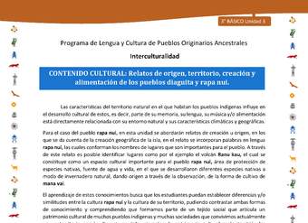 Relatos de origen, territorio, creación y alimentación de los pueblos diaguita y rapa nui