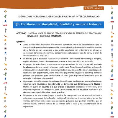 Elaboran mapa en relieve para representar el territorio y prácticas de navegación del pueblo kawésqar