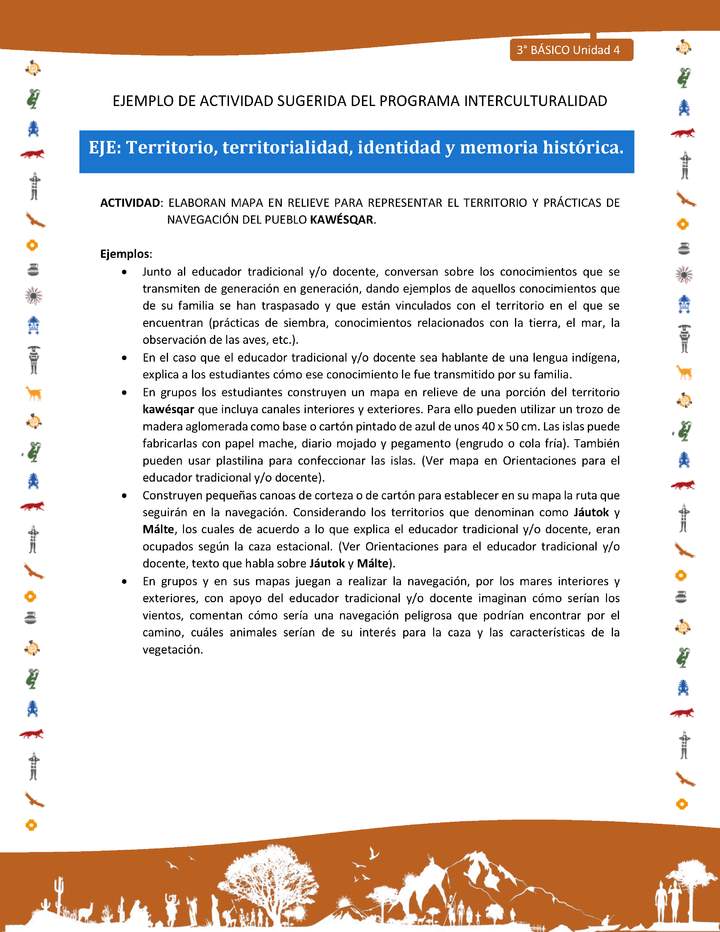 Elaboran mapa en relieve para representar el territorio y prácticas de navegación del pueblo kawésqar