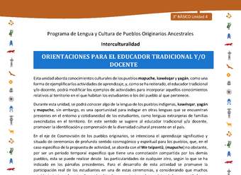 Orientaciones para el educador tradicional y/o docente