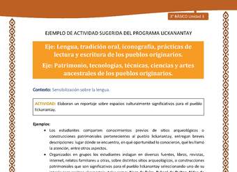 : Elaboran un reportaje sobre espacios culturalmente significativos para el pueblo lickanantay