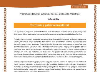 Territorio y patrimonio cultural