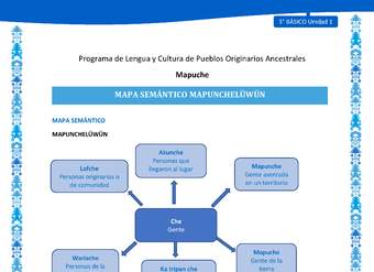 Mapa semántico Mapunchelüwün