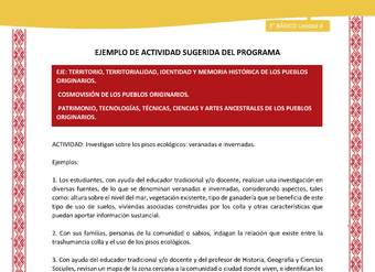 02-Actividad Sugerida LC03 COL-U04-OA06;OA09;OA14-Investigan sobre los pisos ecológicos: veranadas e invernadas.