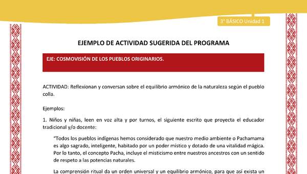 06-Actividad Sugerida LC03 COL-U01-OA12-Reflexionan y conversan sobre el equilibrio armónico de la naturaleza según el pueblo colla.