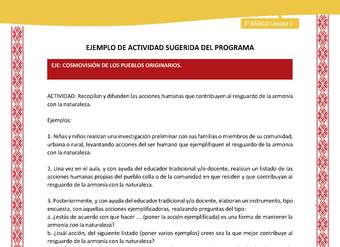 07-Actividad Sugerida LC03 COL-U01-OA12-Recopilan y difunden las acciones humanas que contribuyen al resguardo de la armonía con la naturaleza.