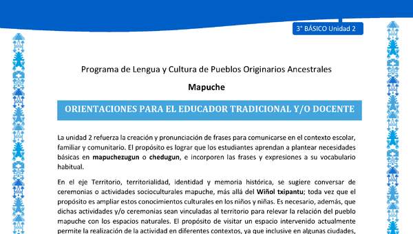 Orientaciones para el educador tradicional y/o docente