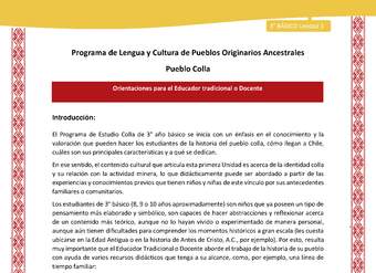 Orientaciones al docente - LC03 - Colla - U1 - Introducción