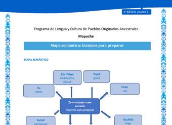 Mapa semántico: Insumos para preparar