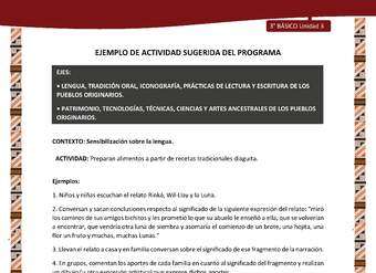 01-Actividad Sugerida LC03 DIA-U03-LS03;LS05;OA115-Preparan alimentos a partir de recetas tradicionales diaguita.