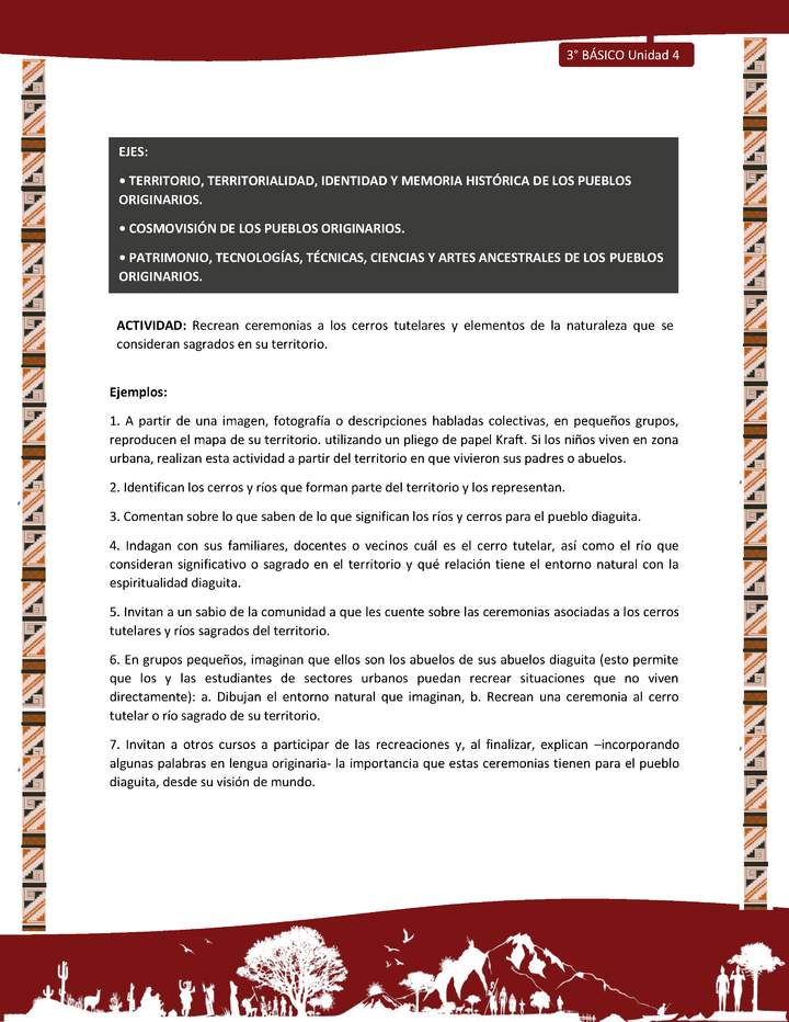 01-Actividad Sugerida LC03 DIA-U04-OA06;OA09;OA14-Recrean ceremonias a los cerros tutelares y elementos de la naturaleza que se consideran sagrados en su territorio.