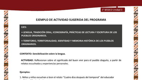 01-Actividad Sugerida LC03 DIA-U03-LS03;LS05;OA08-Reflexionan sobre el significado del buen vivir para el pueblo diaguita, a partir de relatos escuchados y experiencias personales.