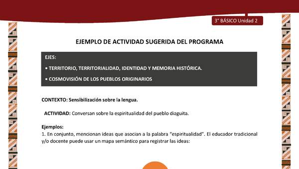 01-Actividad Sugerida LC03 DIA-U02-LS02;OA06;OA11-Conversan sobre la espiritualidad del pueblo diaguita