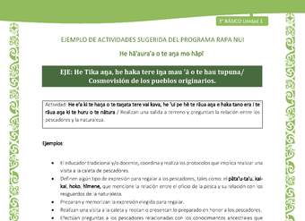 Realizan una salida a terreno y preguntan la relación entre los pescadores y la naturaleza