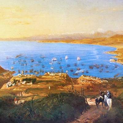 Vista de Valparaíso de Ernesto Charton de Treville