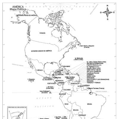 Mapa político de América