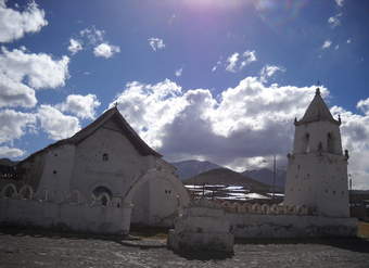 Iglesia de Isluga en Tarapacá