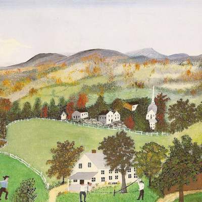 Otoño en las colinas de Grandma Moses