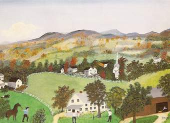 Otoño en las colinas de Grandma Moses