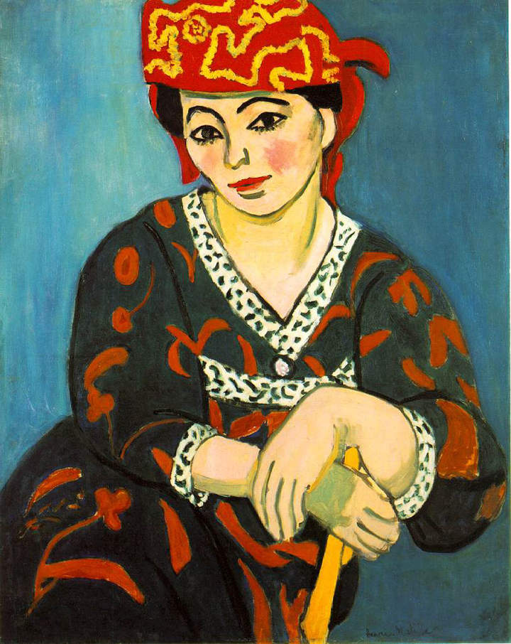 Mujer con turbante rojo de Henri Matisse