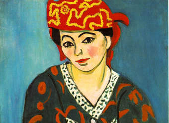 Mujer con turbante rojo de Henri Matisse